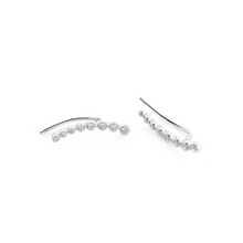 Load image into Gallery viewer, Diamond climber earring in white gold